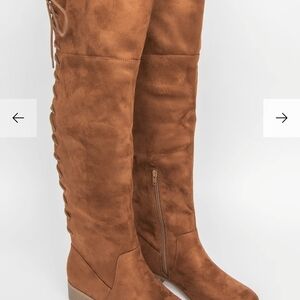 Soda BLACK Over the Knee Boots